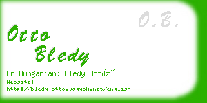 otto bledy business card